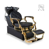 Greenlife Vintage Shampoo Bed gold with black