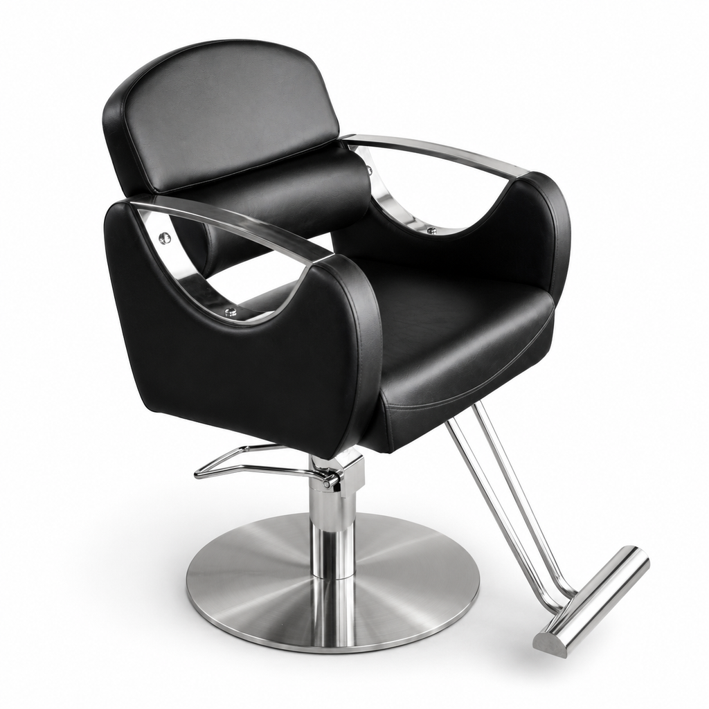 Greenlife Collection Hydraulic Styling Chair with Ergonomic Crescent Lumbar Support