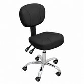 Big and comfortable seat Rolling Salon SPA Stool with Backrest