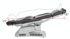 SilverFox 2246EBM Electric 4-Motor Examination Beauty Bed Esthetician Chair Facial Bed with Position Memory Function