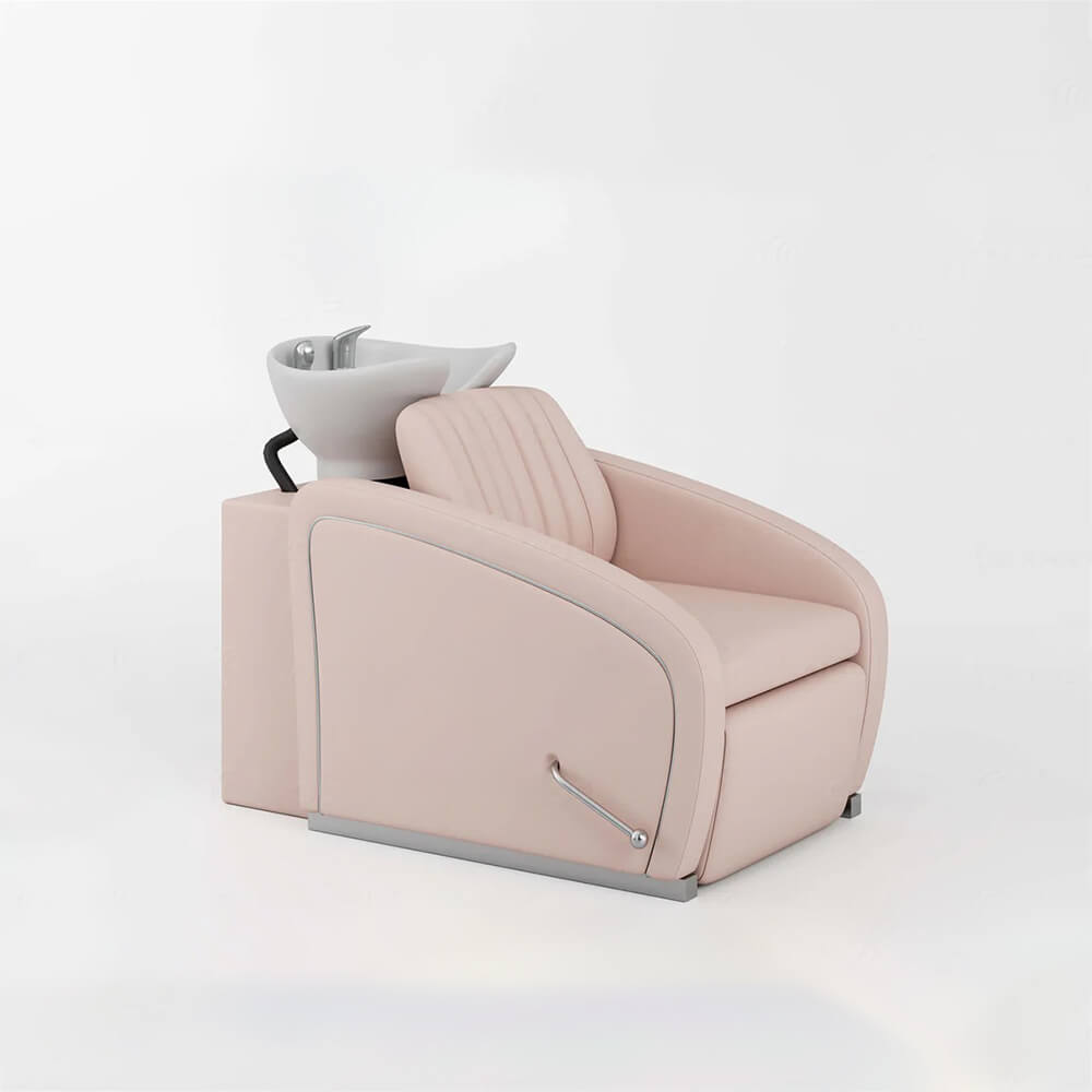 YOOCELL® Backwash Shampoo Unit Chairs with Adjustable White Ceramic Basin AG8249 - Greenlife - Shampoo Unit