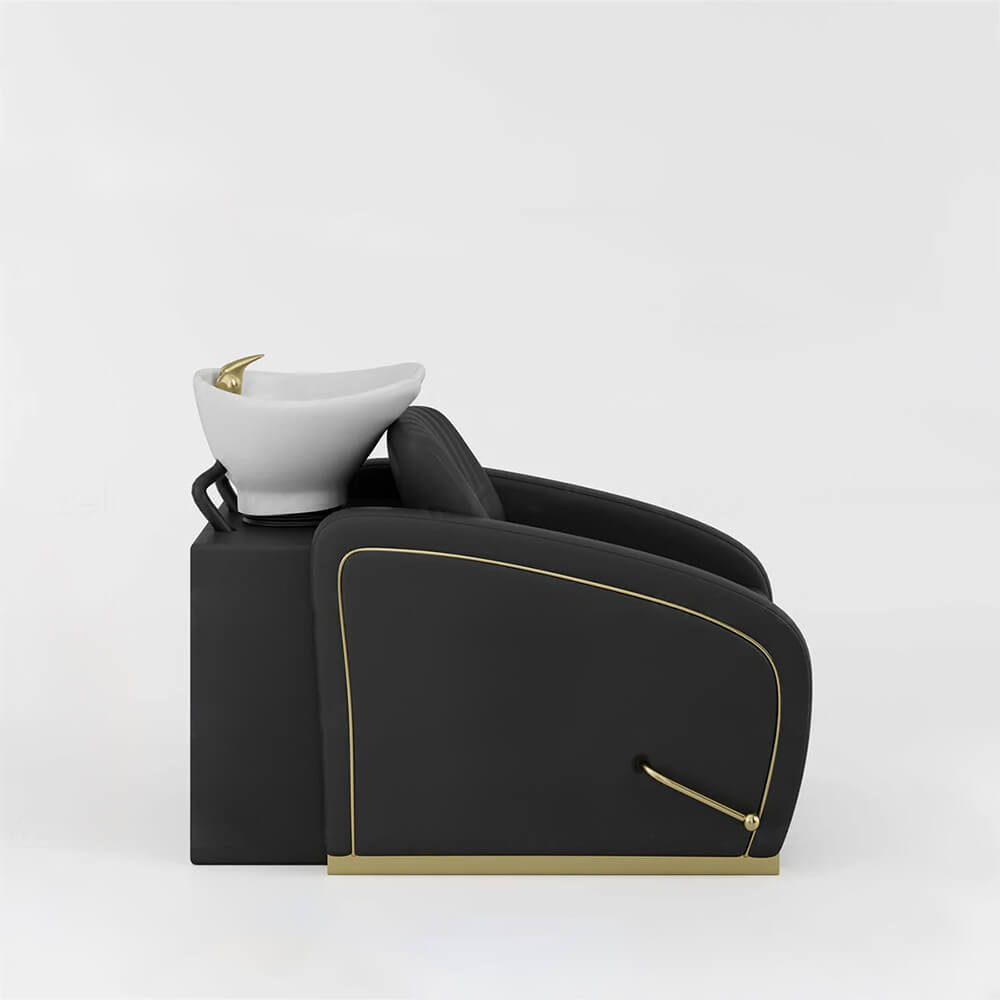 YOOCELL® Backwash Shampoo Unit Chairs with Adjustable White Ceramic Basin AG8249 - Greenlife - Shampoo Unit