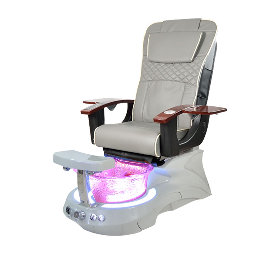 Pedicure Massage Chair with Scallop Glass Sink for Salon/Pedispa - Greenlife - Pedicure Chair