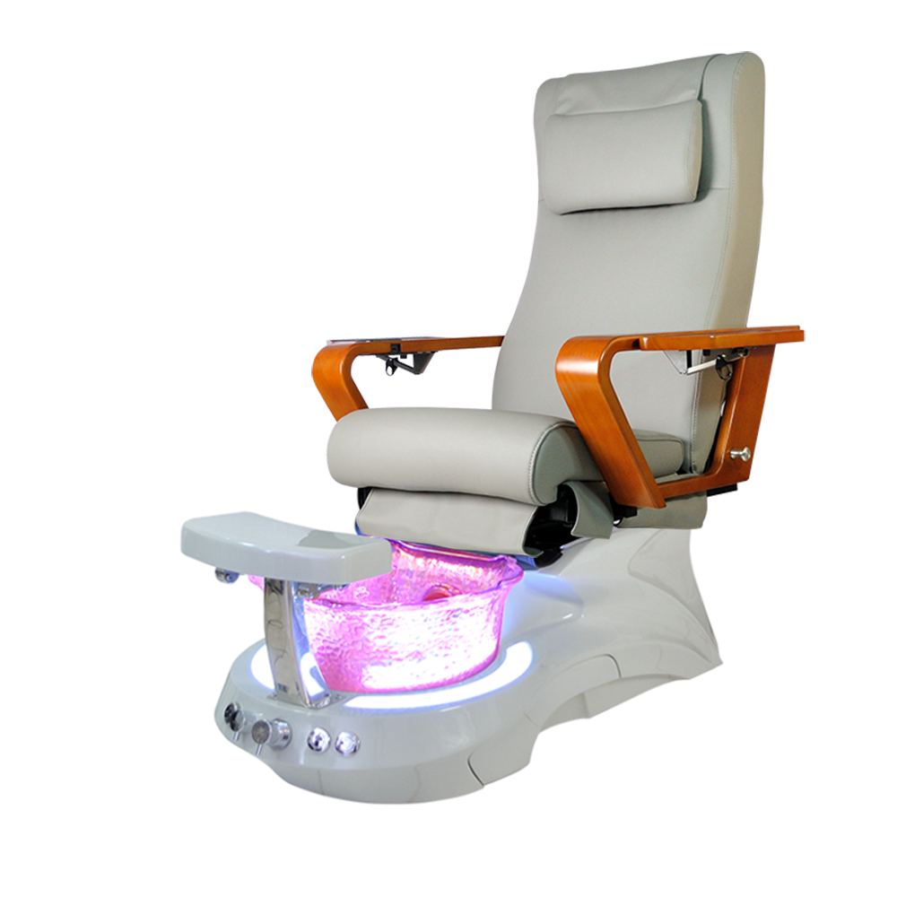 Pedicure Chairs with Scallop Glass Sink for Salon/Pedispa - Greenlife - Pedicure Chair