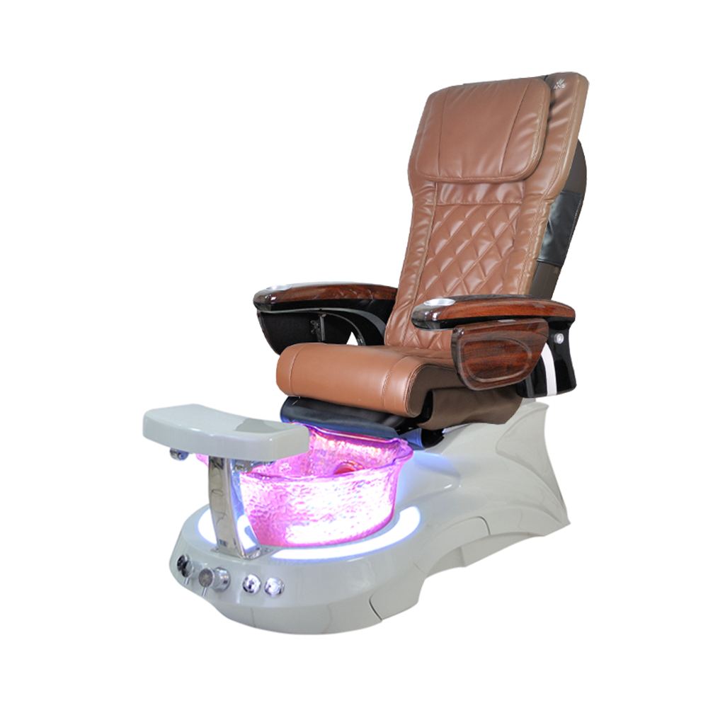 Pedicure Chairs with Scallop Glass Sink for Salon/Pedispa - Greenlife - Pedicure Chair
