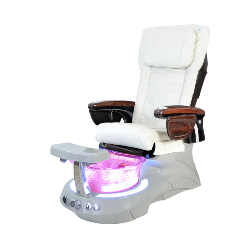 Pedicure Chairs with Scallop Glass Sink for Salon/Pedispa - Greenlife - Pedicure Chair