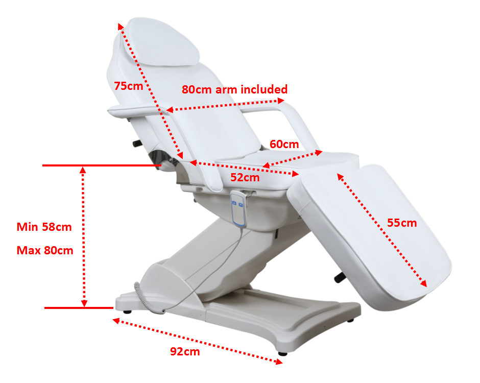 Bliss 3 - motors or 1 - Motor Electric Facial bed - GreenLife - Electric Beauty Bed