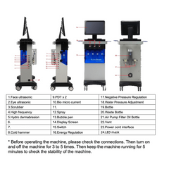 14 in 1 Hydro facial Spa Machine - Free Logo Customization, 15 / 18 in 1 Available Options