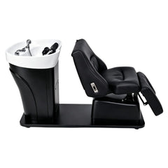 Japanese Head Spa Bed Adjustable Shampoo Unit with Fixed Shampoo Sink - Greenlife -Shampoo Unit