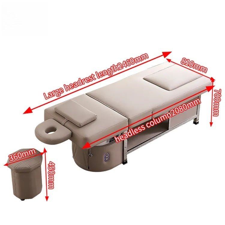 Greenlife Luxury Thai Japanese Headspa for Professional Thai Head SPA Backwash Shampoo Sink Bed with Adjustable Backrest - GreenLife - Shampoo Unit