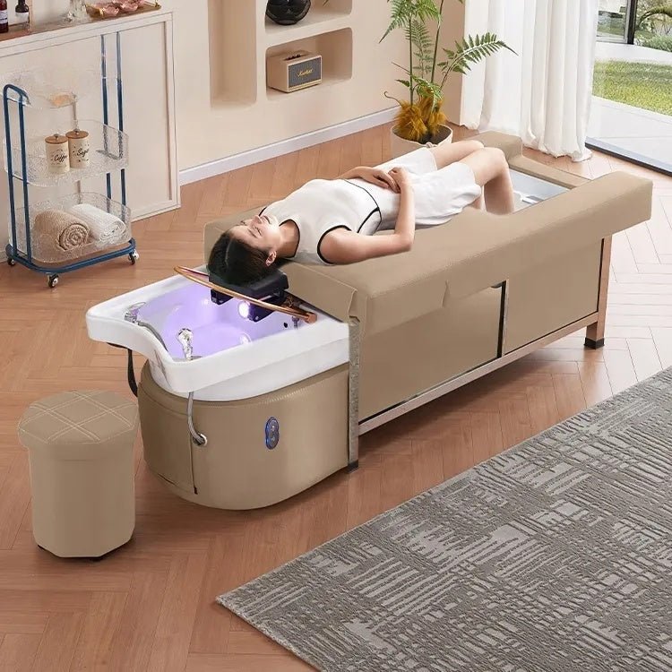Greenlife Luxury Thai Japanese Headspa for Professional Thai Head SPA Backwash Shampoo Sink Bed with Adjustable Backrest - GreenLife - Shampoo Unit