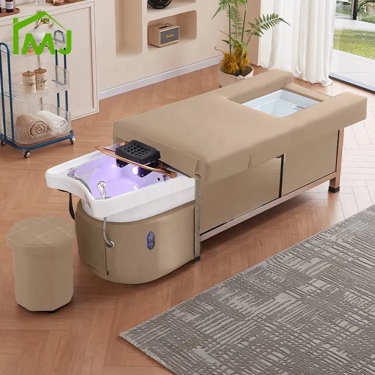 Greenlife Luxury Thai Japanese Headspa for Professional Thai Head SPA Backwash Shampoo Sink Bed with Adjustable Backrest - GreenLife - Shampoo Unit