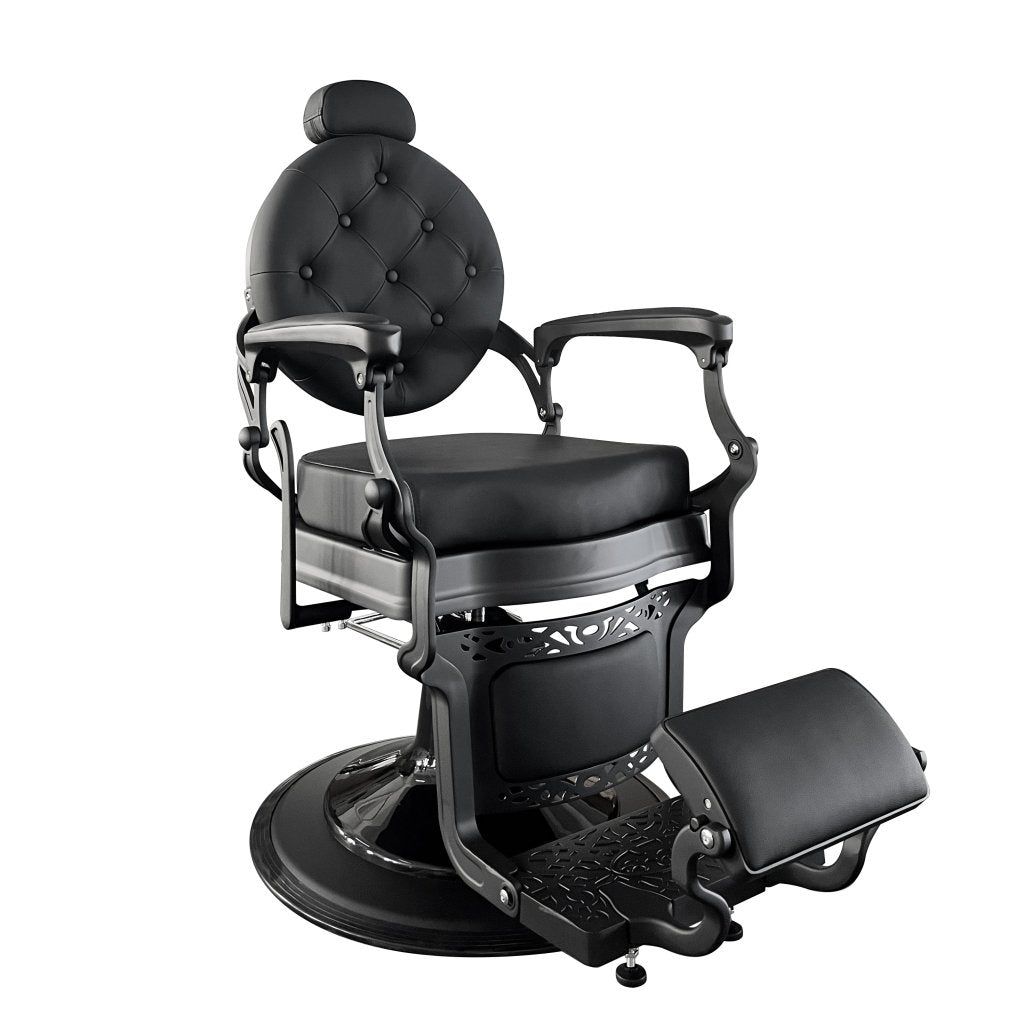 GreenLife ® Neo - Vintage Matt Black Barber Chair - GreenLife - barber chair