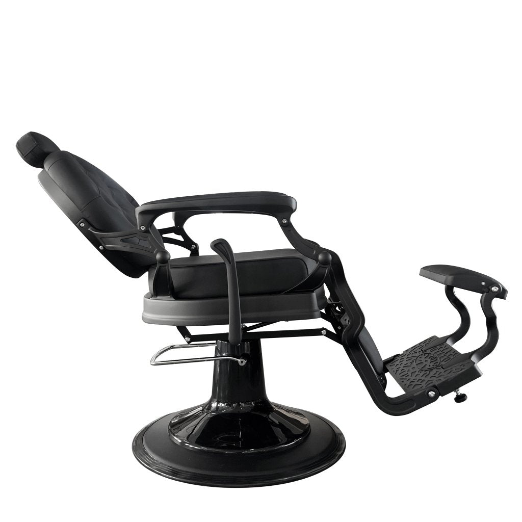 GreenLife ® Neo - Vintage Matt Black Barber Chair - GreenLife - barber chair