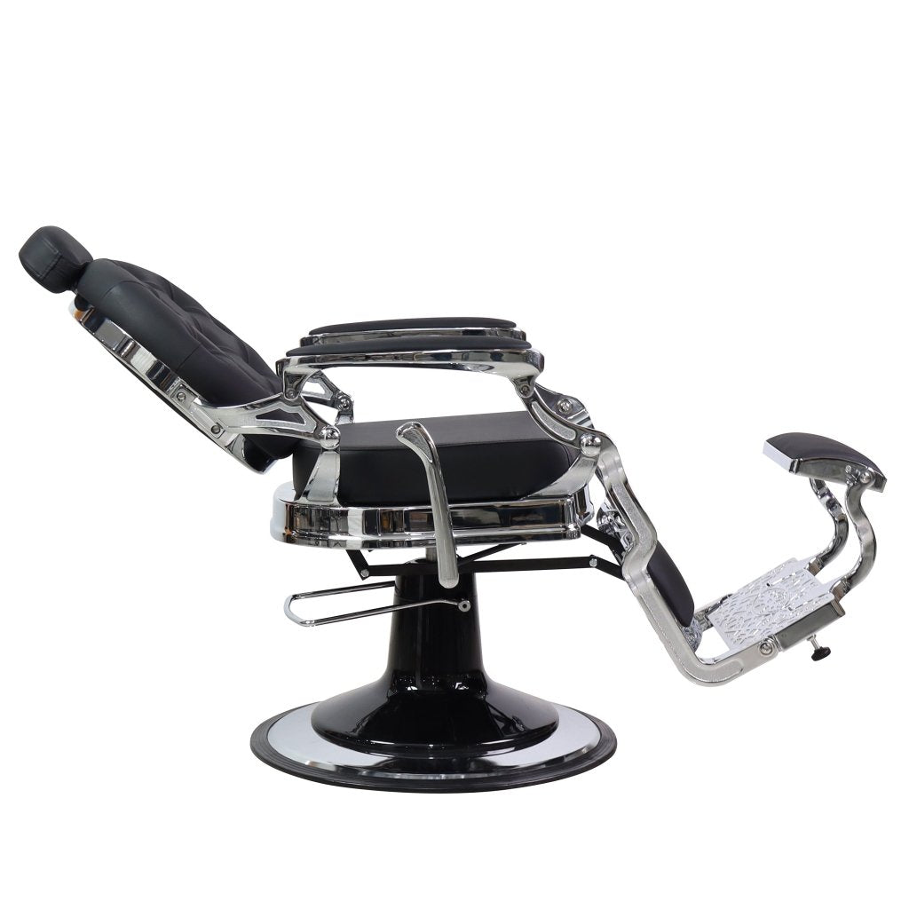 GreenLife ® Neo - Vintage Silver Chrome Barber Chair - GreenLife - barber chair