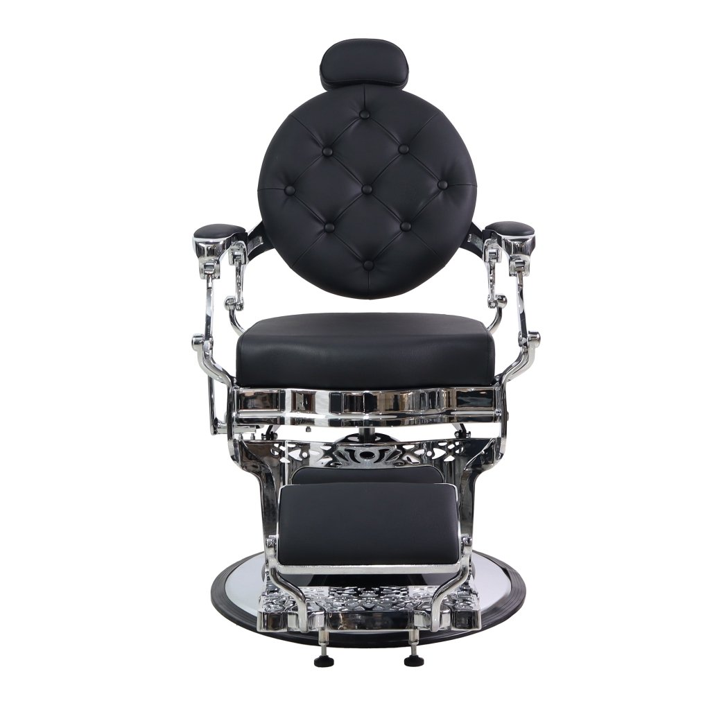 GreenLife ® Neo - Vintage Silver Chrome Barber Chair - GreenLife - barber chair