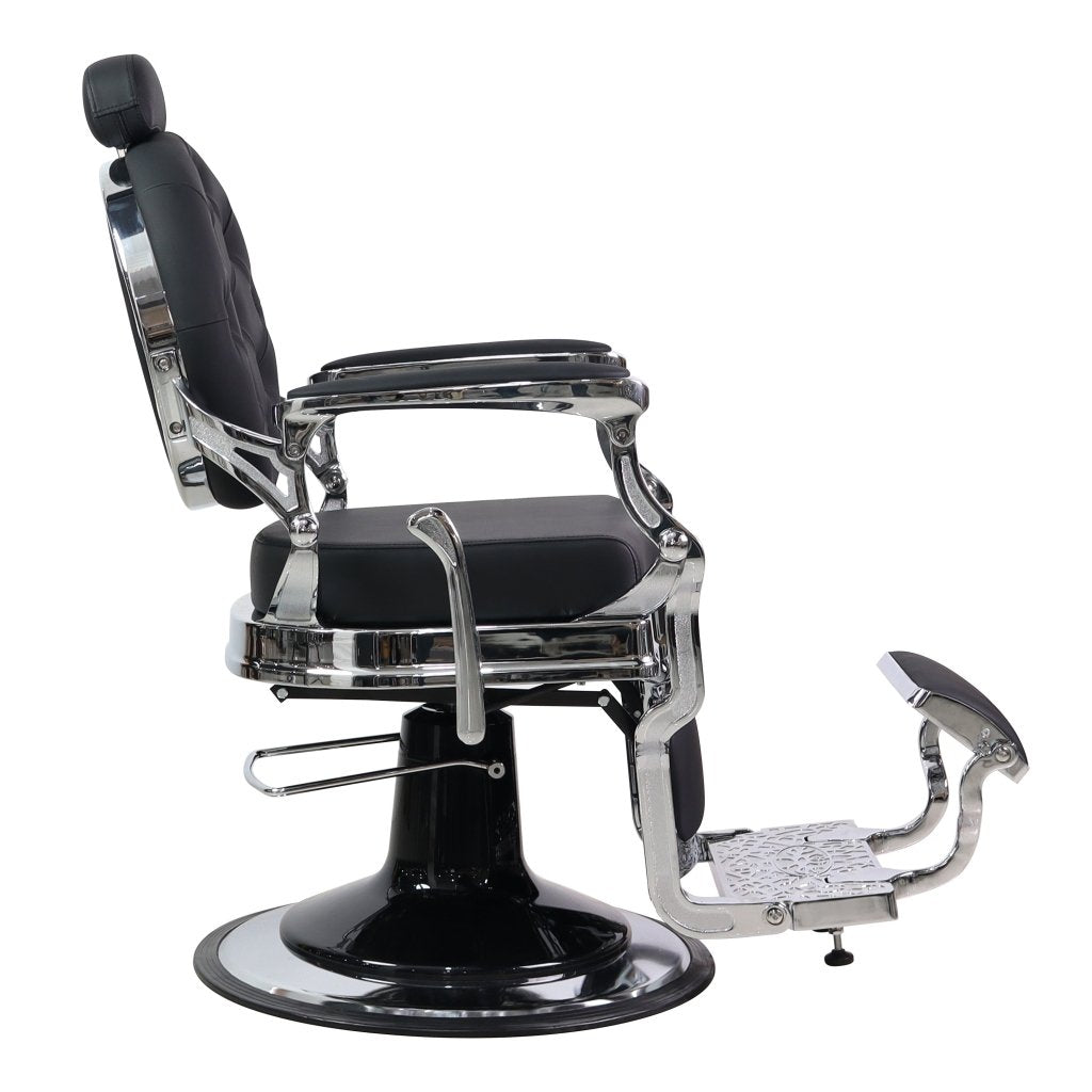 GreenLife ® Neo - Vintage Silver Chrome Barber Chair - GreenLife - barber chair