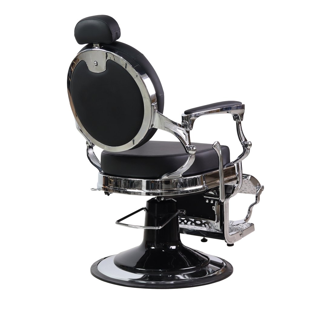 GreenLife ® Neo - Vintage Silver Chrome Barber Chair - GreenLife - barber chair