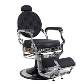 GreenLife ® Neo - Vintage Silver Chrome Barber Chair - GreenLife - barber chair