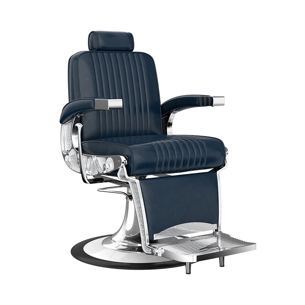 H.Master ® Vintage Barber Chair Reclining Chair with Adjustable Backrest - GreenLife - Barber Chair