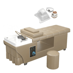 SalonLand Premium Thai Shampoo Bed wood Frame, with Steam Function & Bonus Water Pump - GreenLife - Shampoo Unit