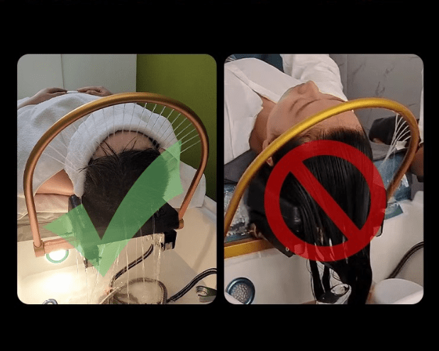 Premium Thai Shampoo Bed – Ceramic Head Basin, wood Frame, with Steam Function & Bonus Water Pump - GreenLife - Shampoo Unit