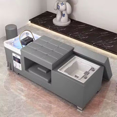 Premium Thai Shampoo Bed – Ceramic Head Basin, wood Frame, with Steam Function & Bonus Water Pump - GreenLife - Shampoo Unit