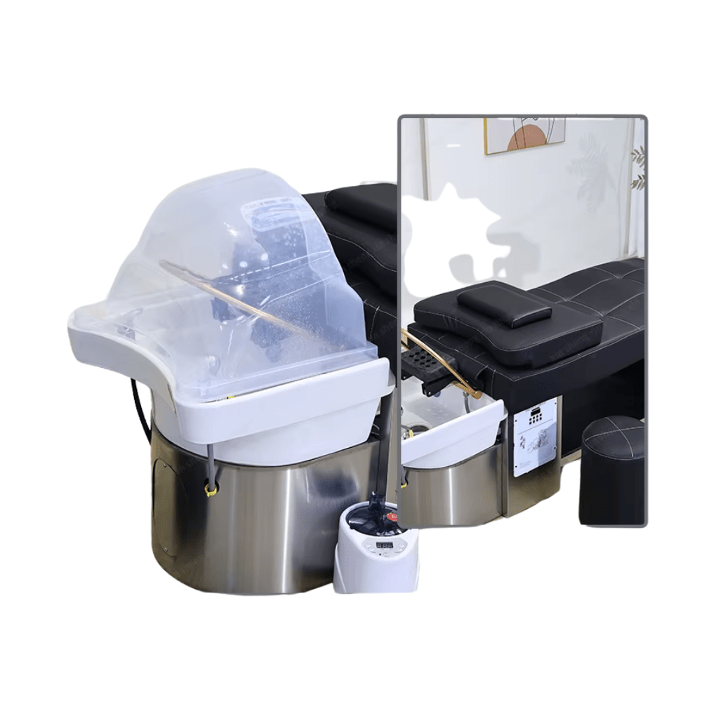 SalonLand Thai Shampoo Head Spa with hot Waterfall and more whole set - GreenLife - Shampoo Unit