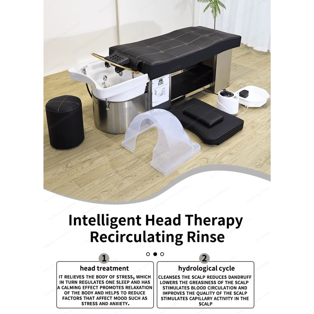 SalonLand Thai Shampoo Head Spa with hot Waterfall and more whole set - GreenLife - Shampoo Unit