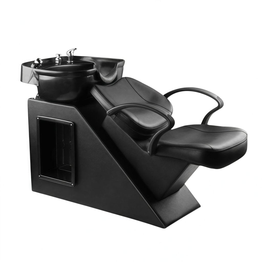 Barber shop sitting shampoo Unit Sink chair with Ceramic Basin - GreenLife - Shampoo Unit
