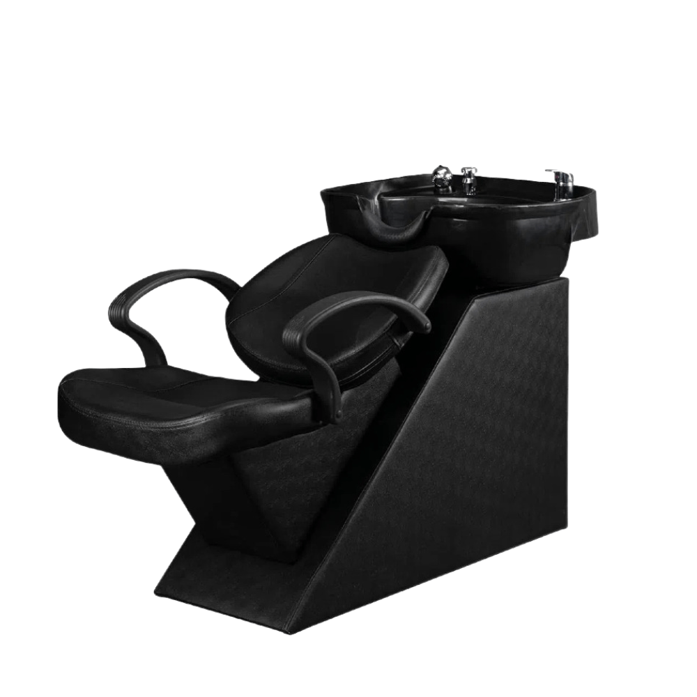 Barber shop sitting shampoo Unit Sink chair with Ceramic Basin - GreenLife - Shampoo Unit