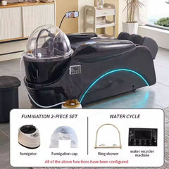 Luxury Electric Head Therapy Thai SPA and Shampoo Bed with Massage Function - GreenLife - Shampoo Unit