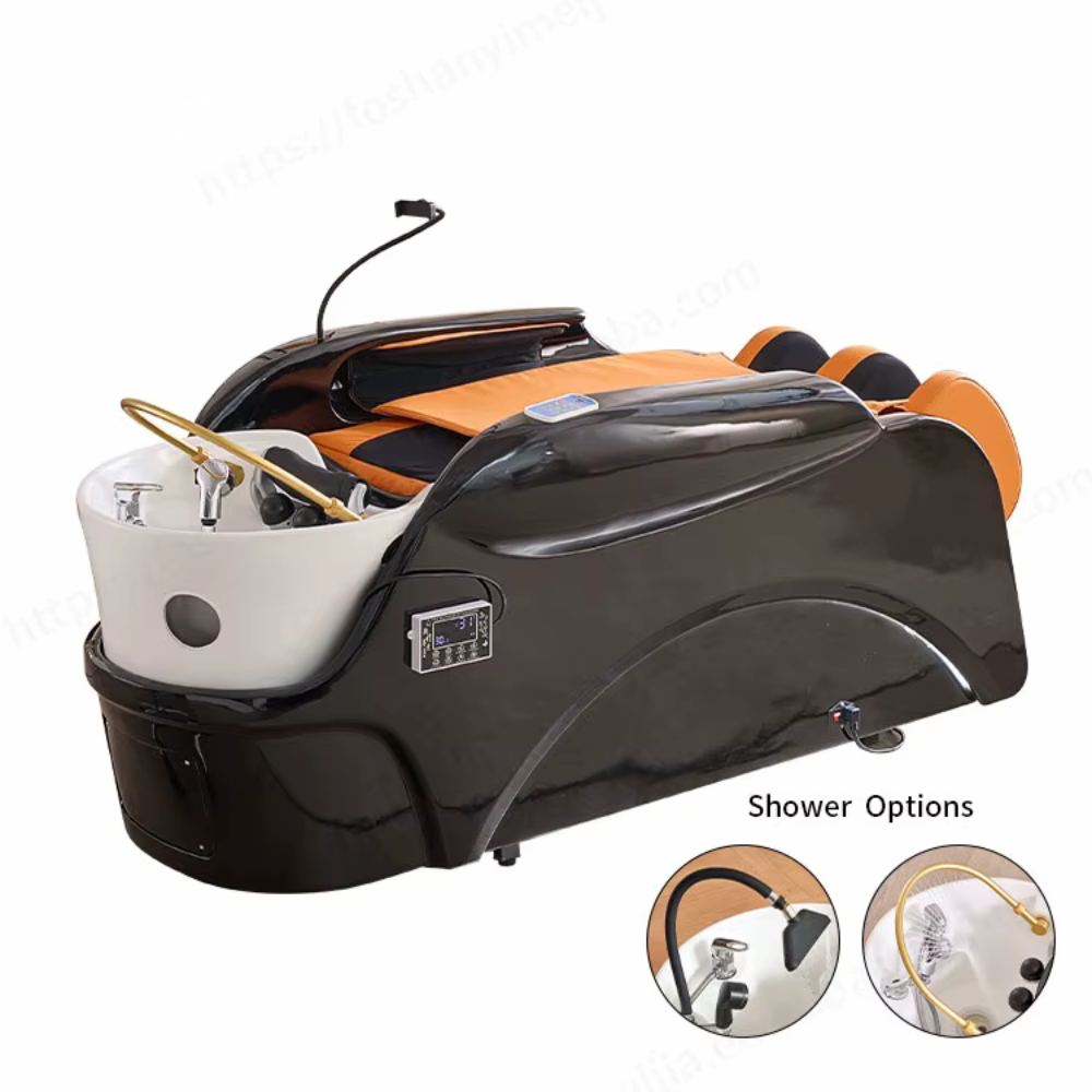 Luxury Electric Head Therapy Thai SPA and Shampoo Bed with Massage Function - GreenLife - Shampoo Unit