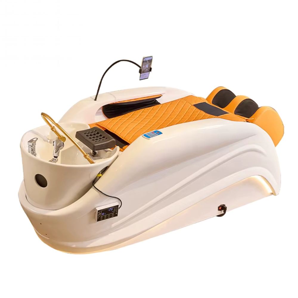 Luxury Electric Head Therapy Thai SPA and Shampoo Bed with Massage Function - GreenLife - Shampoo Unit
