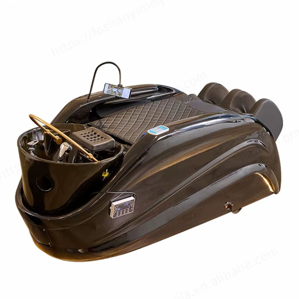 Luxury Electric Head Therapy Thai SPA and Shampoo Bed with Massage Function - GreenLife - Shampoo Unit
