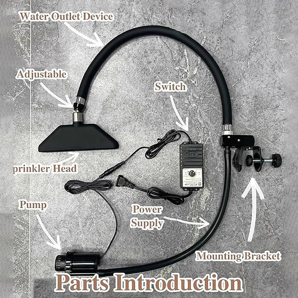 Waterfall Water Circulation System, Shampoo Bed Accessories Head Spa Equipment with Pump 360° Adjustable Water Circulation Frame for headspa - GreenLife - Shampoo Unit