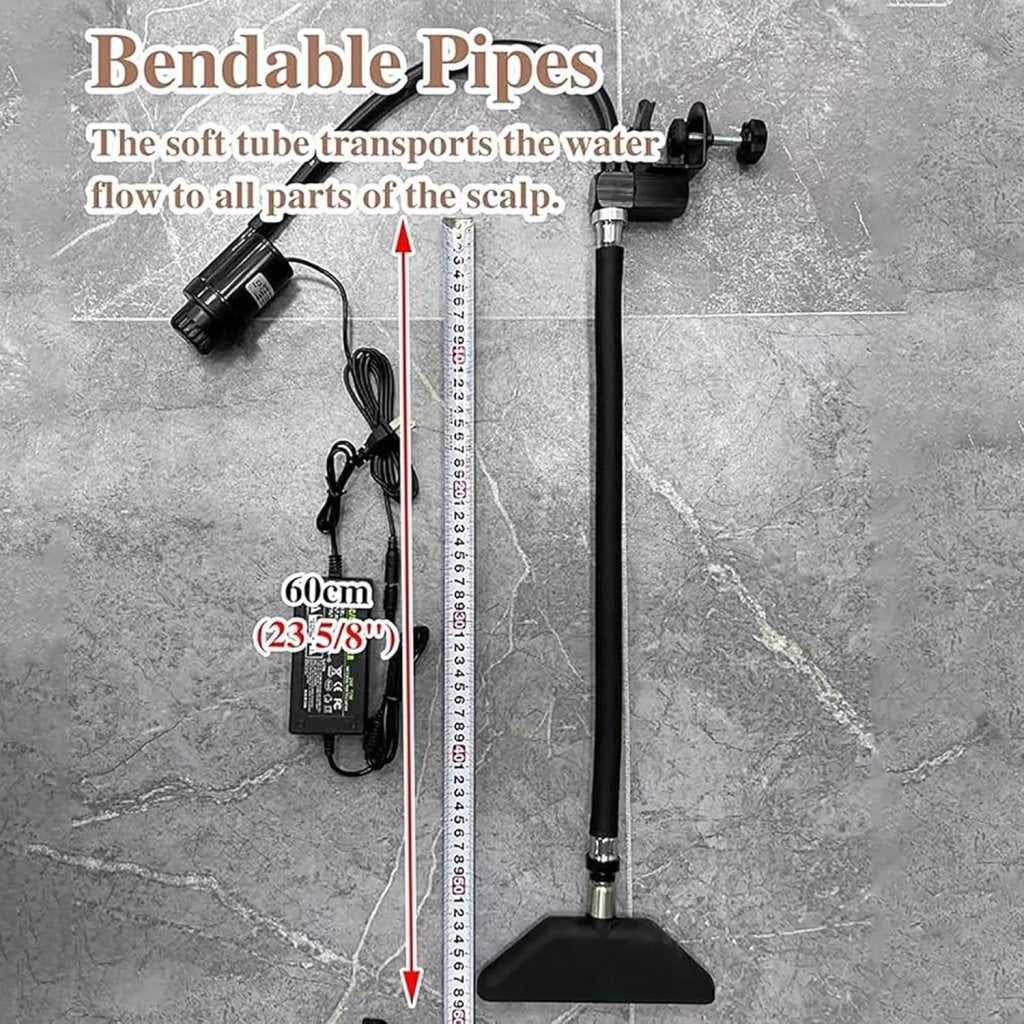 Waterfall Water Circulation System, Shampoo Bed Accessories Head Spa Equipment with Pump 360° Adjustable Water Circulation Frame for headspa - GreenLife - Shampoo Unit