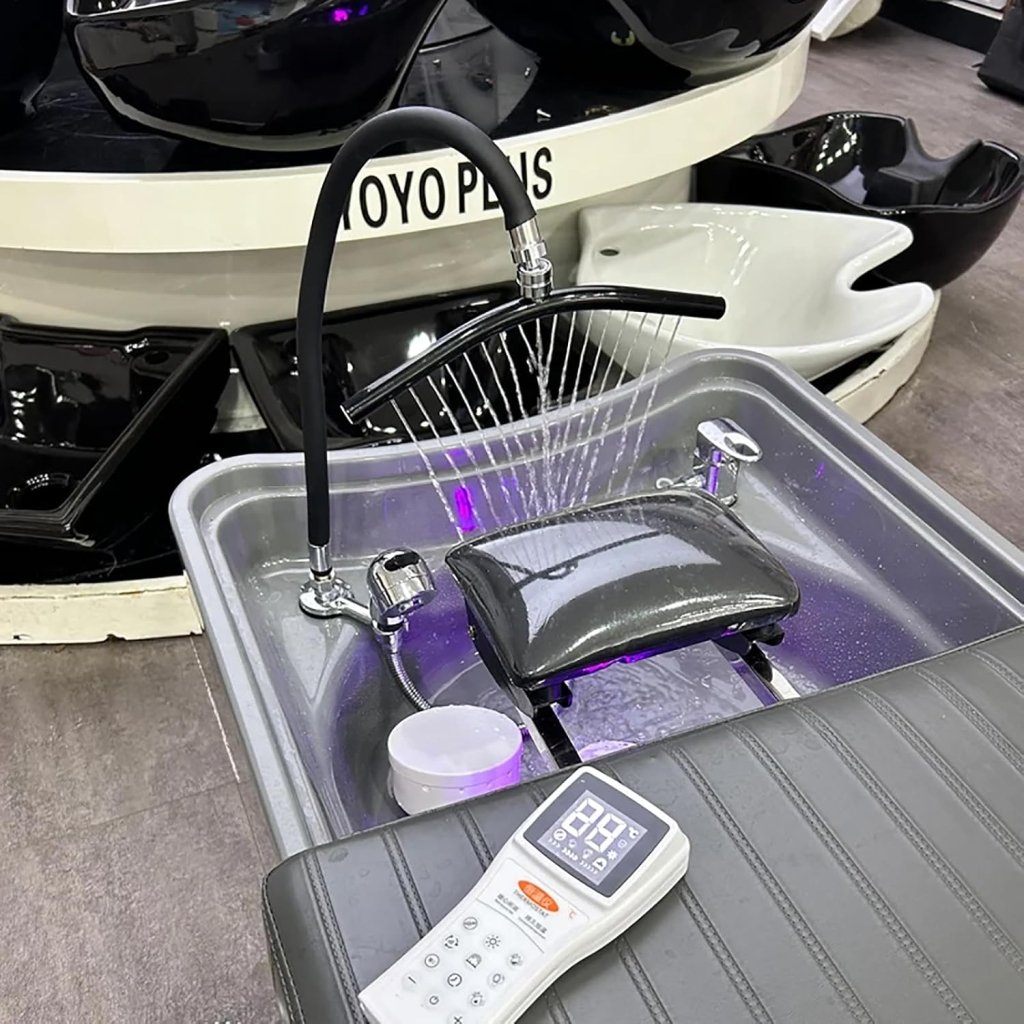 Head Spa Equipment Frame, Shower with 60cm Hose, Water Outlet Can Rotate 360° for Shampoo Sink or Bed - GreenLife - Shampoo Unit