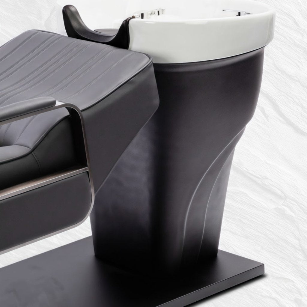 SalonLand Unit semi - reclining Bed Ceramic deep basin for hair Back wash - GreenLife - Shampoo Unit