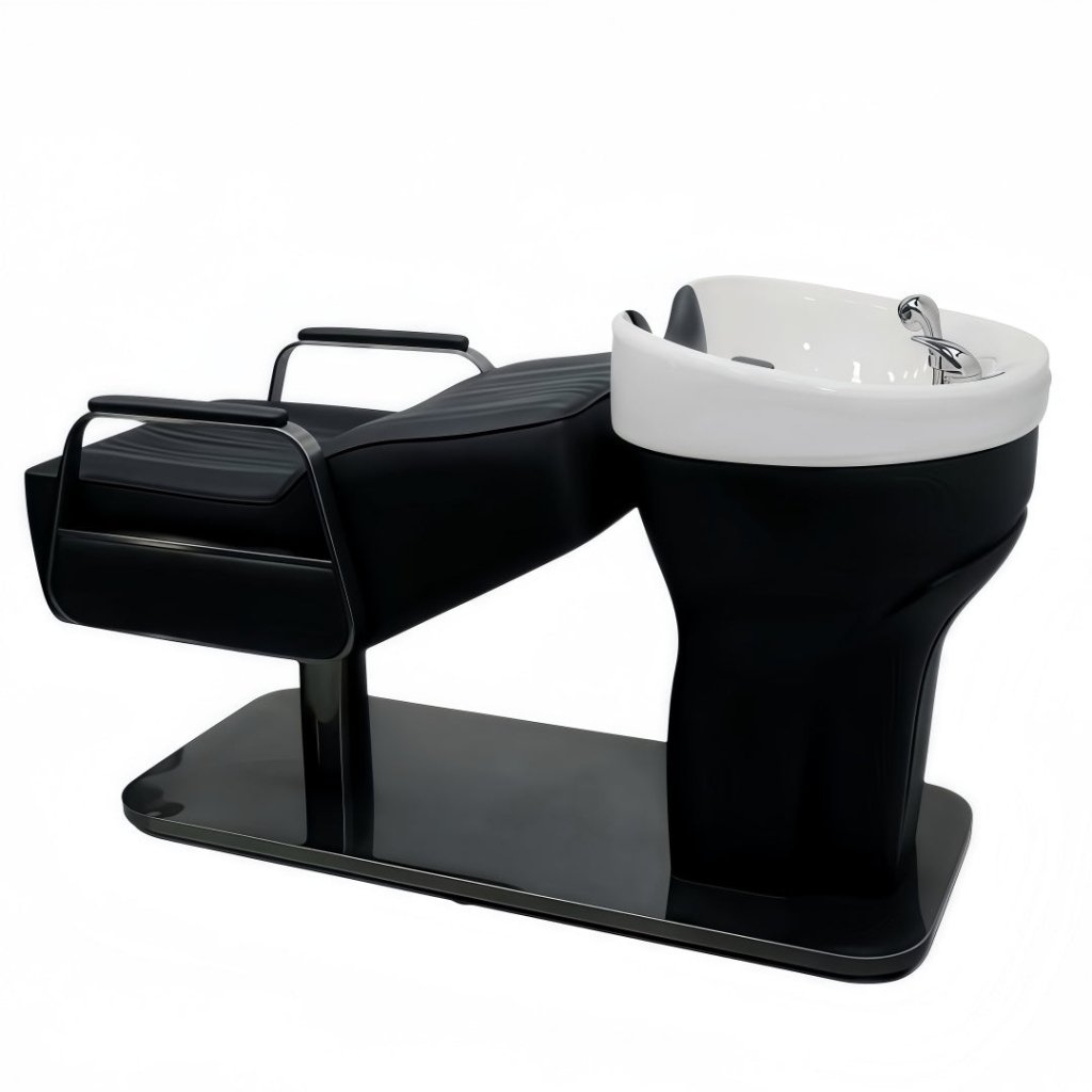 SalonLand Unit semi - reclining Bed Ceramic deep basin for hair Back wash - GreenLife - Shampoo Unit