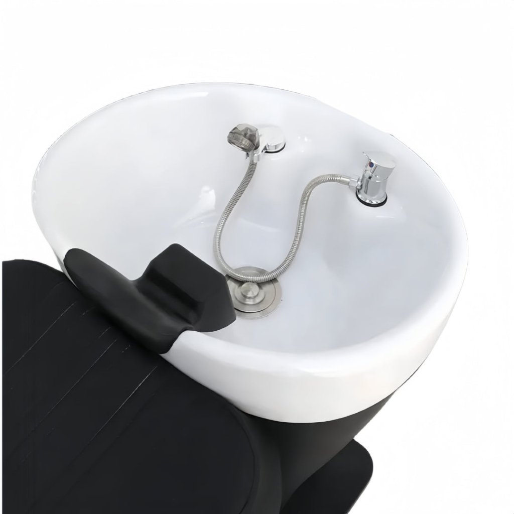 Shampoo Unit semi - reclining Bed Ceramic deep basin for hair Back wash - GreenLife - Shampoo Unit