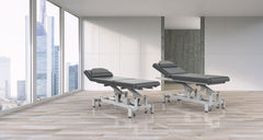 Silverfox ® 2 - Motor Electric Massage Table Power Lifing Back Physiotherapy Treatment Bed for RMT Physical Therapy 2212A - GreenLife - Electric Massage Bed