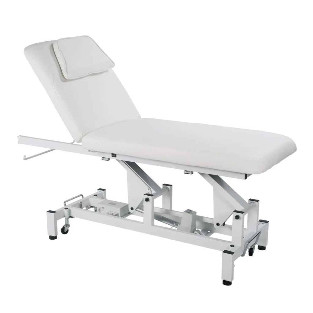 Silverfox ® 2 - Motor Electric Massage Table Power Lifing Back Physiotherapy Treatment Bed for RMT Physical Therapy 2212A - GreenLife - Electric Massage Bed
