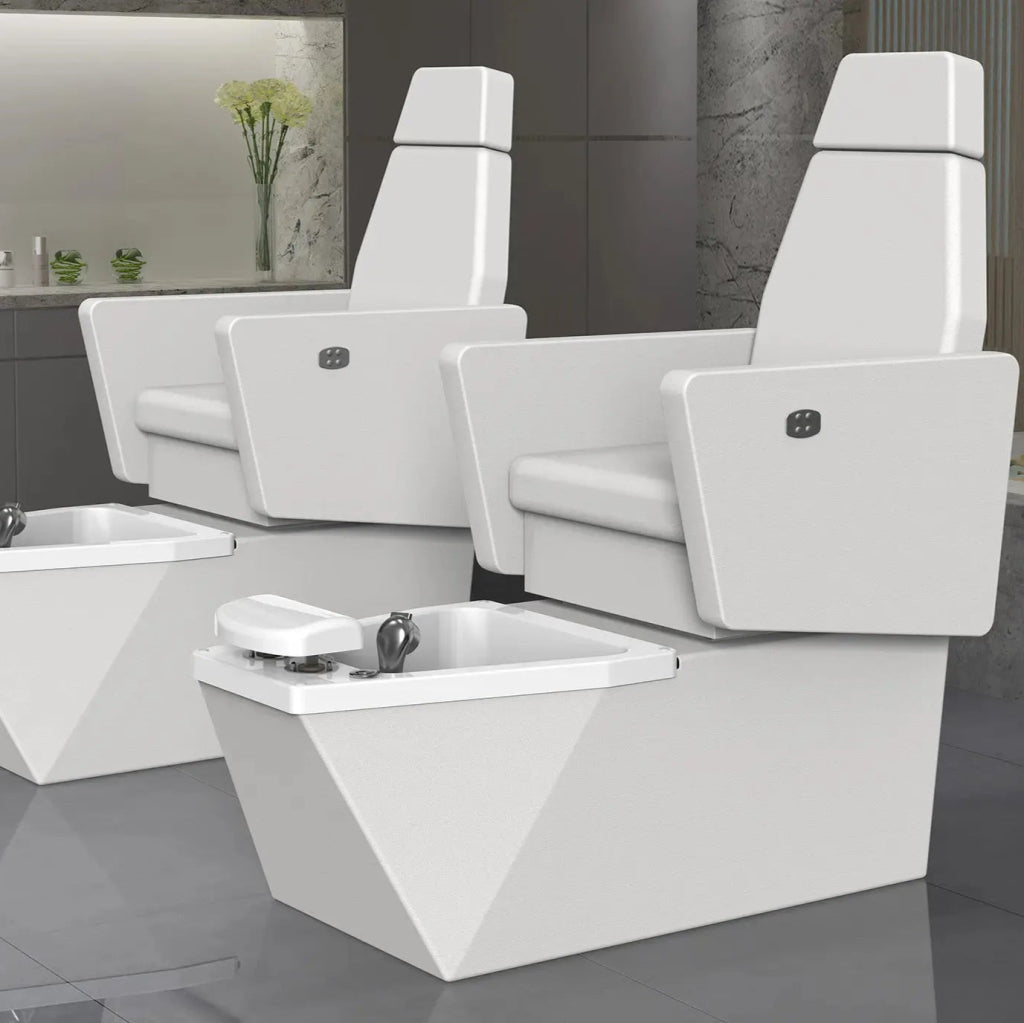 Silverfox ® Geometric 2 motors Electric Pedicure chair Gentle 4128 - GreenLife - Pedicure Chair