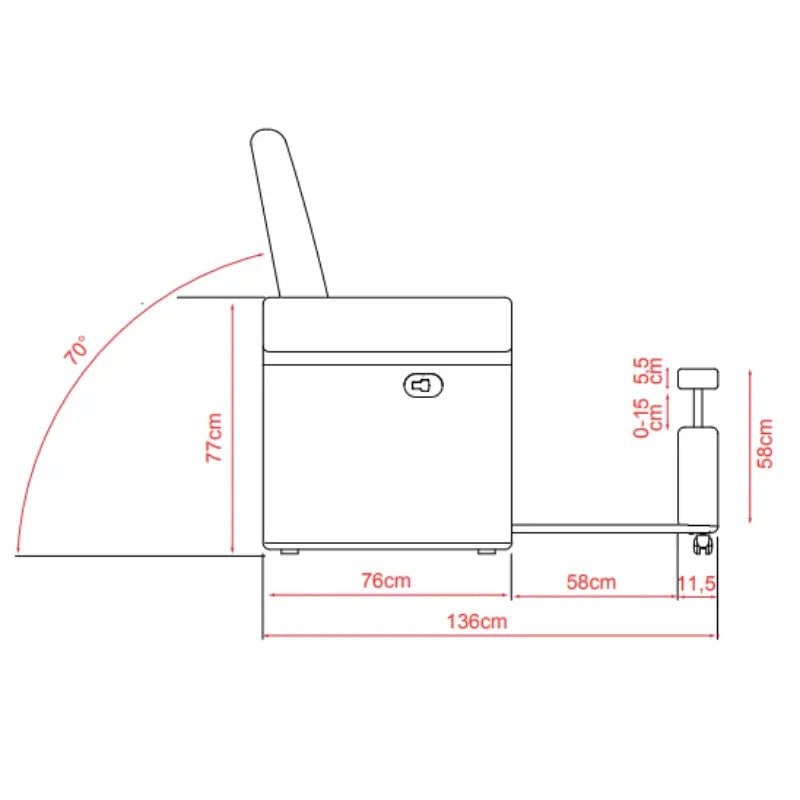 Silverfox Pedicure Chair 4200 - SF White (no pluming) - GreenLife - Pedicure Chair