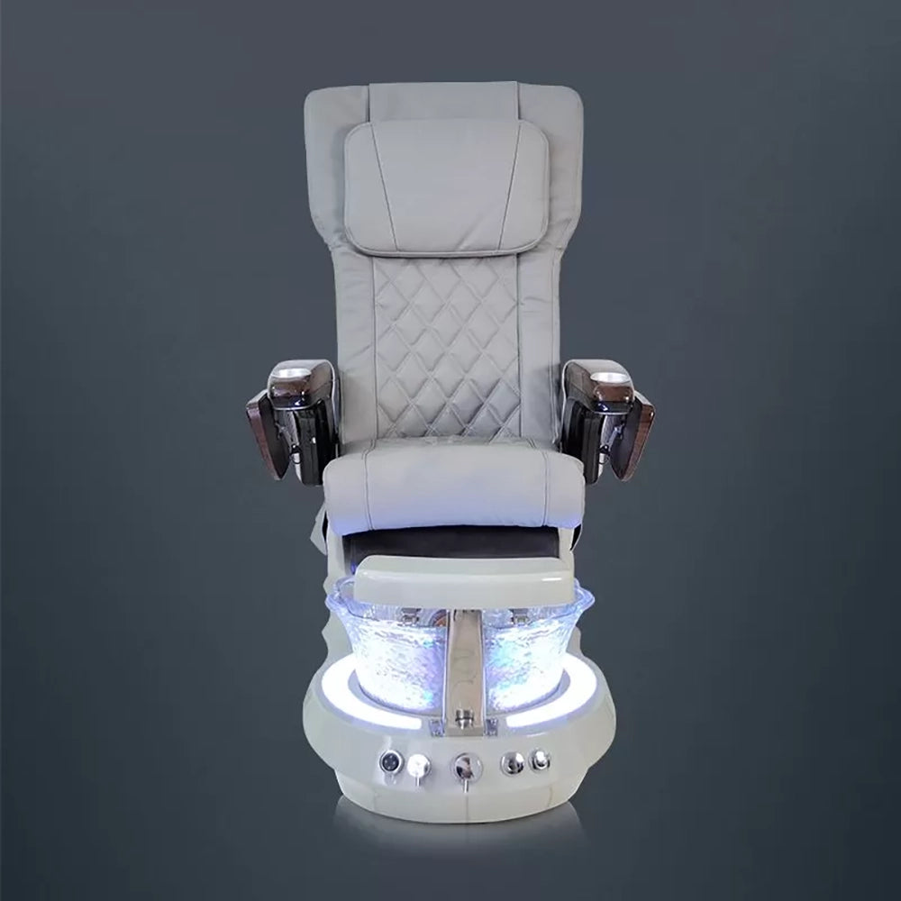 Pedicure Massage Chair with Scallop Glass Sink for Salon/Pedispa - Greenlife - Pedicure Chair