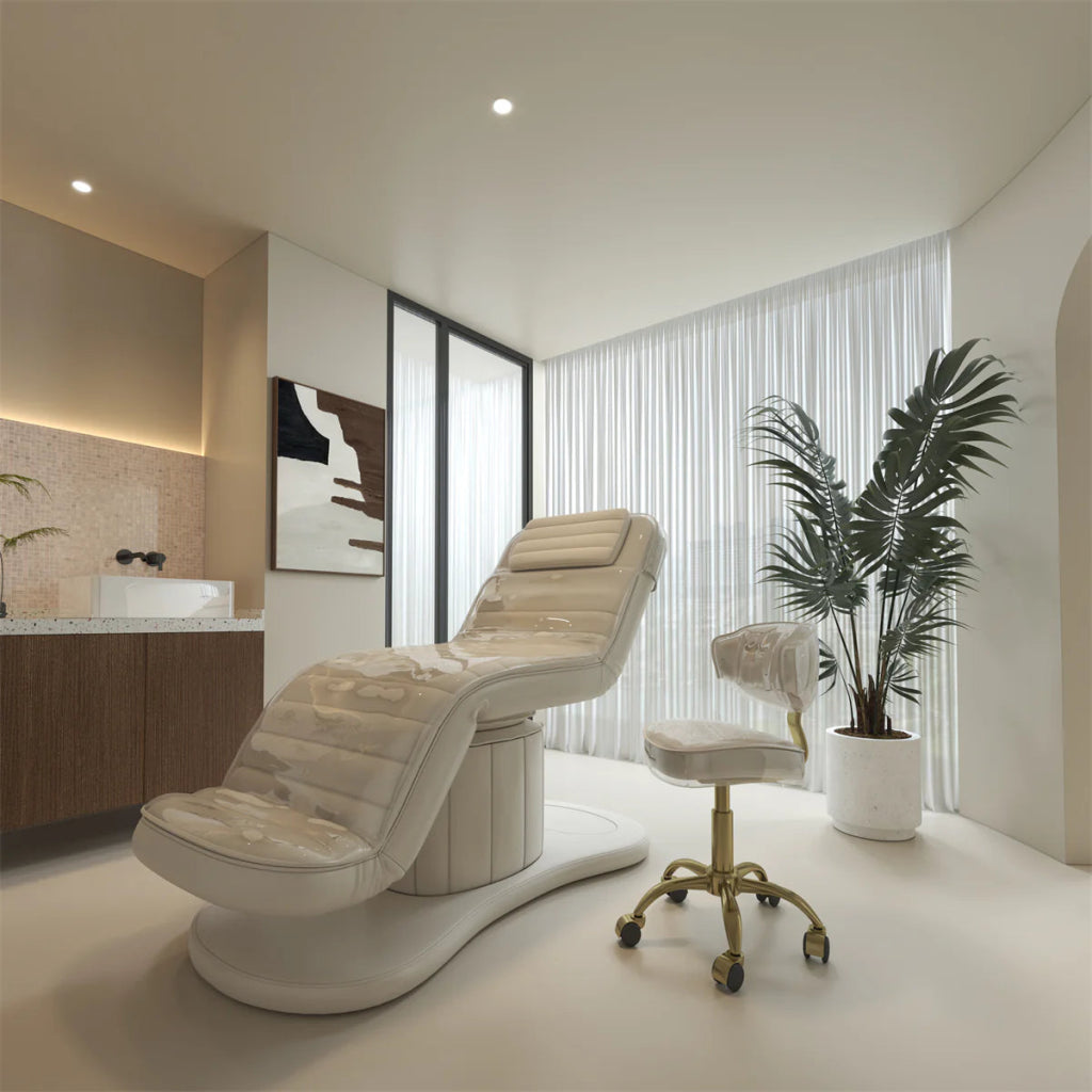 YOOCELL ® Beauty SPA Bed Kit for Eyelash Facial AG1206 (Electric bed + Chair + 2 sets Clear Covers for both) - GreenLife - Electric SPA Bed