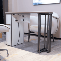 YOOCELL ® Glorall Manicure Table with Manicurist Chair and Guest Stools Chair Whole Set - GreenLife - Manicure Table