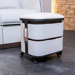 Yoocell Glorall Salon White Stools TR1006 - Greenlife - Stools
