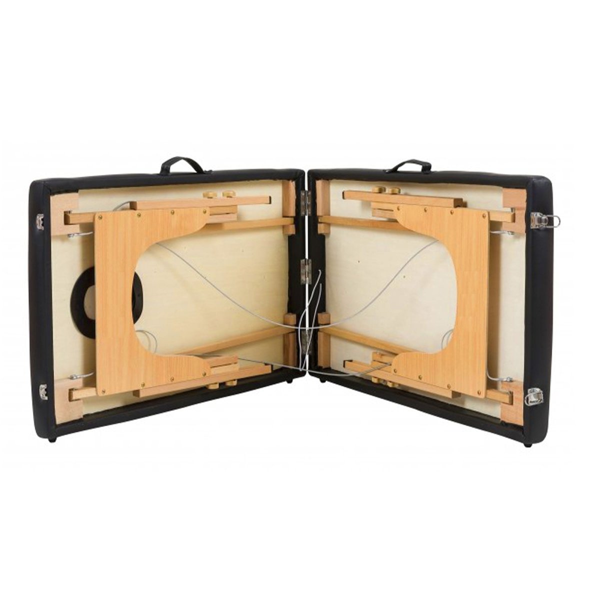 2-Section 4" Wooden Super Stable Portable Massage Table - MTW203 - GreenLife-Portable Massage Table